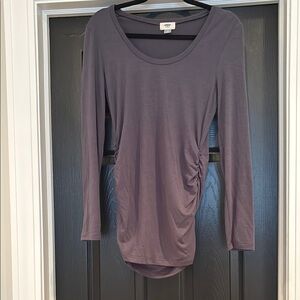 Elegant Purple Long Sleeve Top